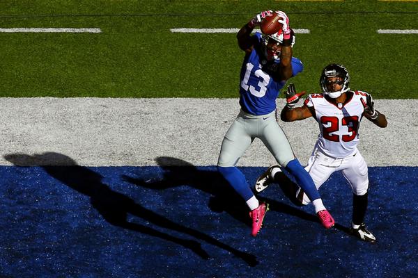Rookie Odell Beckham Jr. was a big part of Sunday's come from behind win.